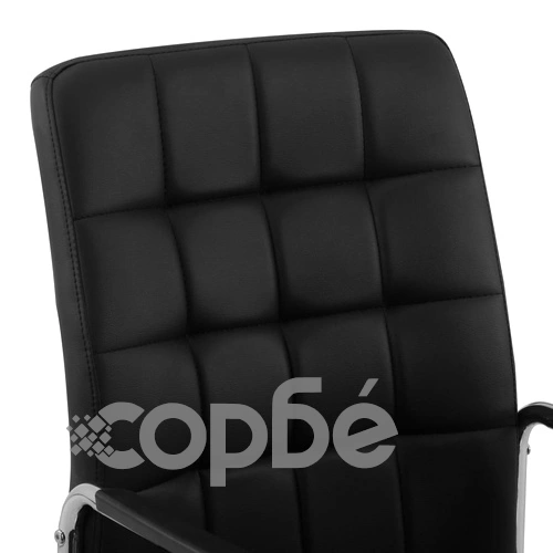 Въртящ се офис стол, черен, текстил ➤ топ цена ➤ sorbe.bg