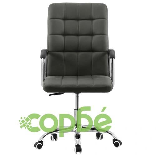 Въртящ се офис стол, антрацит, текстил ➤ топ цена ➤ sorbe.bg