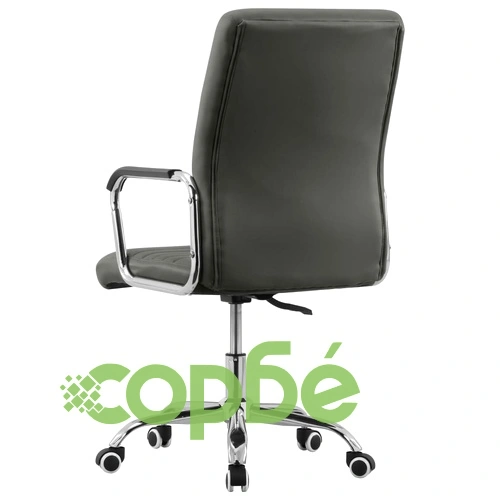 Въртящ се офис стол, антрацит, текстил ➤ топ цена ➤ sorbe.bg