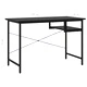 Компютърно бюро, черно, 105x55x72 см, МДФ и метал