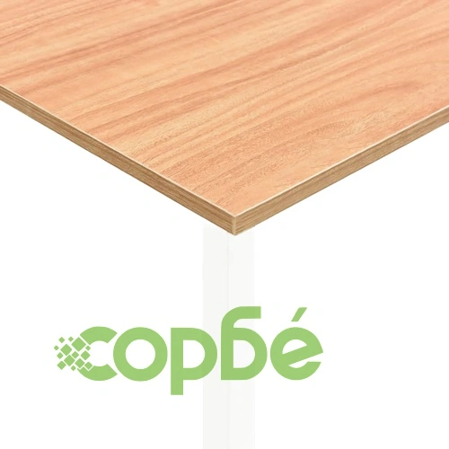 Компютърно бюро, бяло и светъл дъб, 105x55x72 см, МДФ и метал ➤ топ цена ➤ sorbe.bg