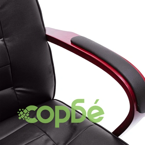 Офис стол, кафяв, естествена кожа ➤ топ цена ➤ sorbe.bg