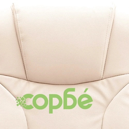 Офис стол, кремав, естествена кожа ➤ топ цена ➤ sorbe.bg