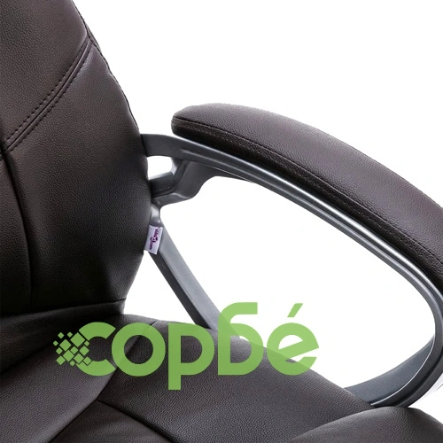 Офис стол, кафяв, естествена кожа ➤ топ цена ➤ sorbe.bg