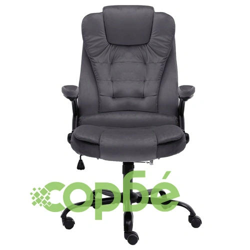 Офис стол, тъмносив, кадифе ➤ топ цена ➤ sorbe.bg