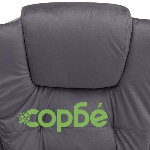 Офис стол, тъмносив, кадифе ➤ топ цена ➤ sorbe.bg