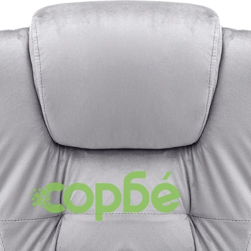 Офис стол, светлосив, кадифе ➤ топ цена ➤ sorbe.bg