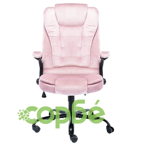 Офис стол, розов, кадифе ➤ топ цена ➤ sorbe.bg