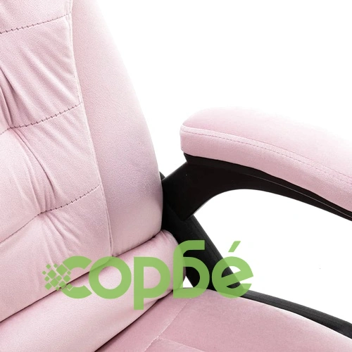 Офис стол, розов, кадифе ➤ топ цена ➤ sorbe.bg