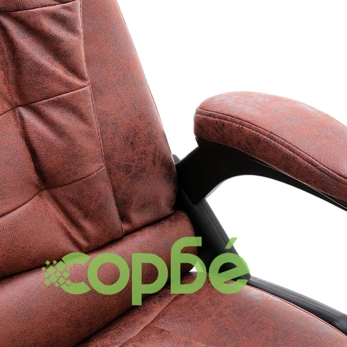 Офис стол, светлокафяв, изкуствена велурена кожа ➤ топ цена ➤ sorbe.bg