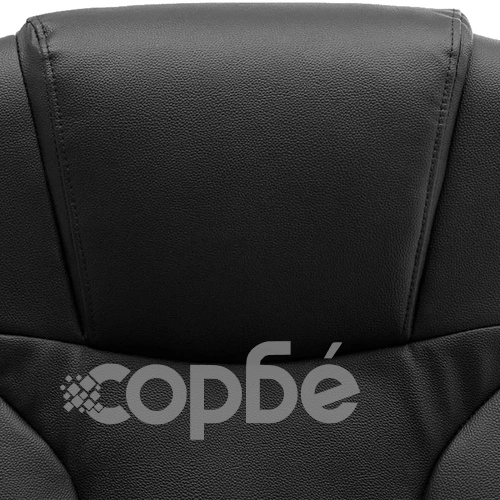 Масажиращ офис стол, черен, естествена кожа ➤ топ цена ➤ sorbe.bg