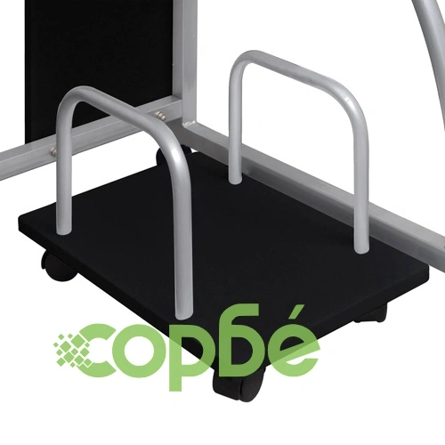 Компютърно бюро, черно, 110x52x88,5 см, инженерно дърво ➤ топ цена ➤ sorbe.bg