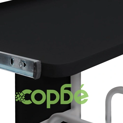 Компютърно бюро, черно, 110x52x88,5 см, инженерно дърво ➤ топ цена ➤ sorbe.bg