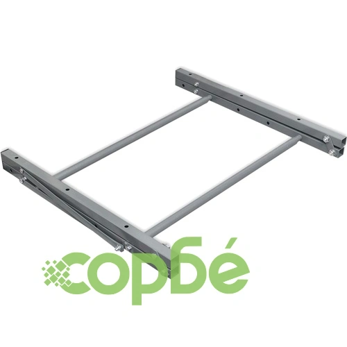 Сгъваема поставка за гуми, сребриста, поцинкована стомана ➤ топ цена ➤ sorbe.bg