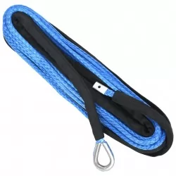 Въже за лебедка, синьо, 9 мм х 26 м