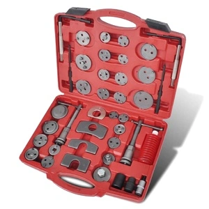 Комплект инструменти за смяна на накладки, 40 части общо