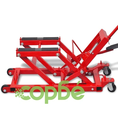 Червен хидравличен крик за мотор/АТВ, 680 кг ➤ топ цена ➤ sorbe.bg