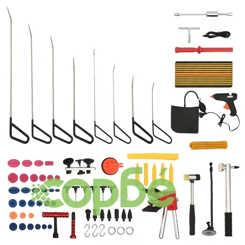 Комплект за поправка на вдлъбнатини на кола без боя, 75 части ➤ топ цена ➤ sorbe.bg