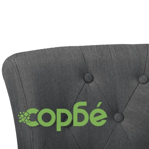 Френски стол, сив, текстил ➤ топ цена ➤ sorbe.bg