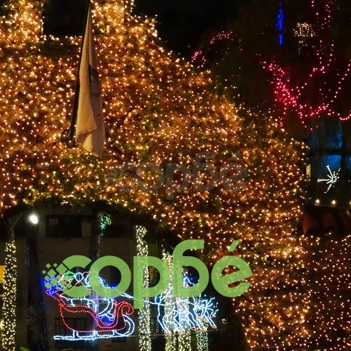 Мрежа от 200 коледни LED лампички, 3.2 х 1.5 м. ➤ топ цена ➤ sorbe.bg