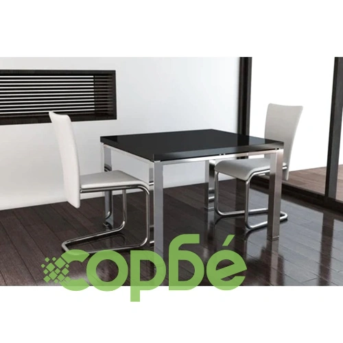Трапезни столове, 2 бр, бели, изкуствена кожа ➤ топ цена ➤ sorbe.bg