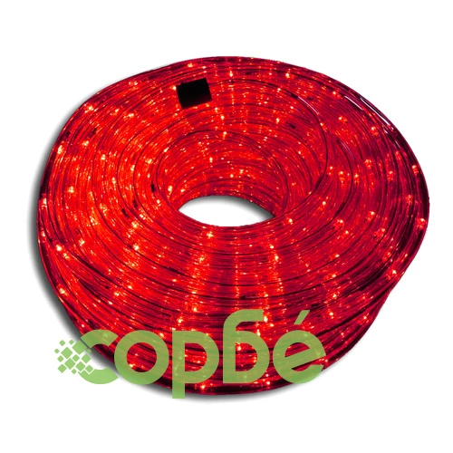 Светещ маркуч 360 LED светлини, 15 м, водоустойчив, червен ➤ топ цена ➤ sorbe.bg