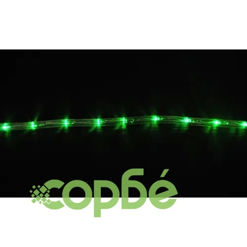 Светещ маркуч 360 LED светлини, 15 м, водоустойчив, зелен ➤ топ цена ➤ sorbe.bg