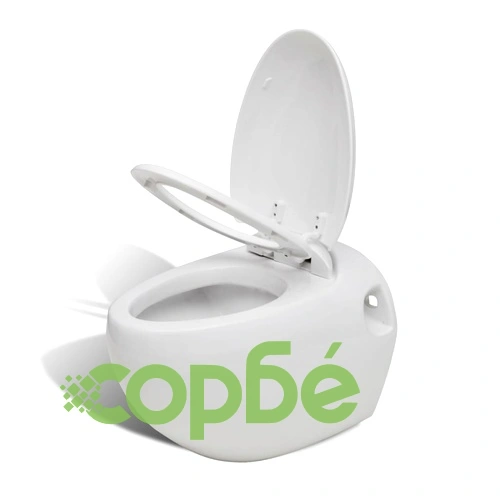 Окачена тоалетна чиния с яйцевидна форма, бяла ➤ топ цена ➤ sorbe.bg