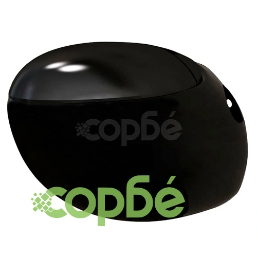 Окачена тоалетна чиния с яйцевидна форма, черна ➤ топ цена ➤ sorbe.bg