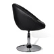 Бар табуретка, черна, изкуствена кожа