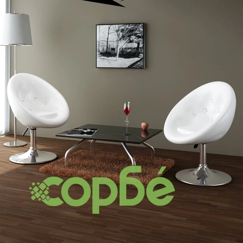 v Бар табуретки, 2 бр, бели, изкуствена кожа ➤ топ цена ➤ sorbe.bg