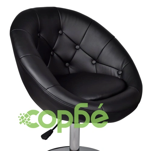 Бар табуретки, 2 бр, черни, изкуствена кожа ➤ топ цена ➤ sorbe.bg