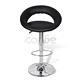 Бар табуретки, 2 бр, черни, изкуствена кожа