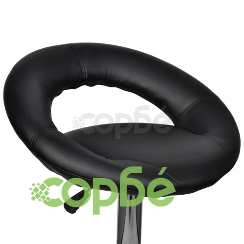 Бар табуретки, 2 бр, черни, изкуствена кожа ➤ топ цена ➤ sorbe.bg