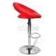 Бар табуретки, 2 бр, червени, изкуствена кожа