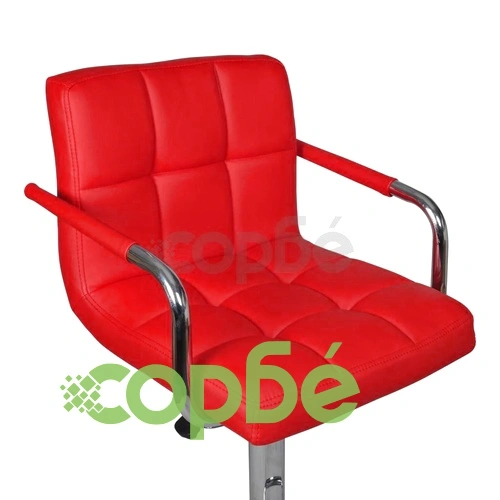 Бар табуретки, 2 бр, червени, изкуствена кожа ➤ топ цена ➤ sorbe.bg