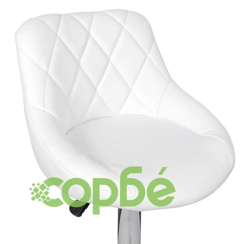 v Бар табуретки, 2 бр, бели, изкуствена кожа ➤ топ цена ➤ sorbe.bg