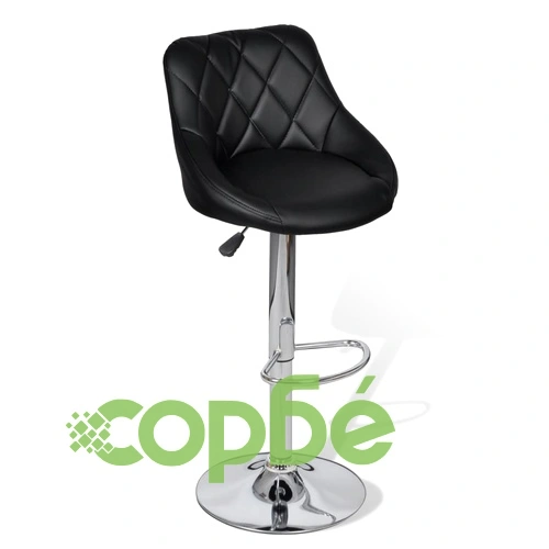 Бар табуретки, 2 бр, черни, изкуствена кожа ➤ топ цена ➤ sorbe.bg