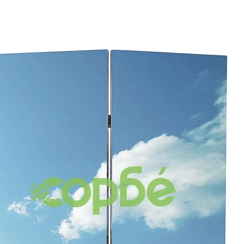 Сгъваем параван за стая, 120x170 см, плаж  ➤ топ цена ➤ sorbe.bg