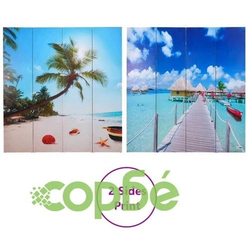 Сгъваем параван за стая, 160x170 см, плаж ➤ топ цена ➤ sorbe.bg