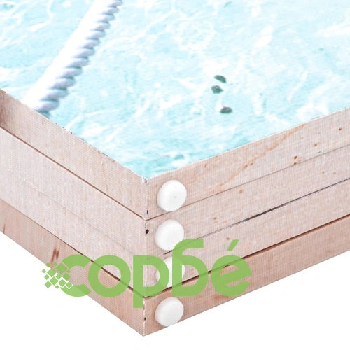 Сгъваем параван за стая, 160x170 см, плаж ➤ топ цена ➤ sorbe.bg