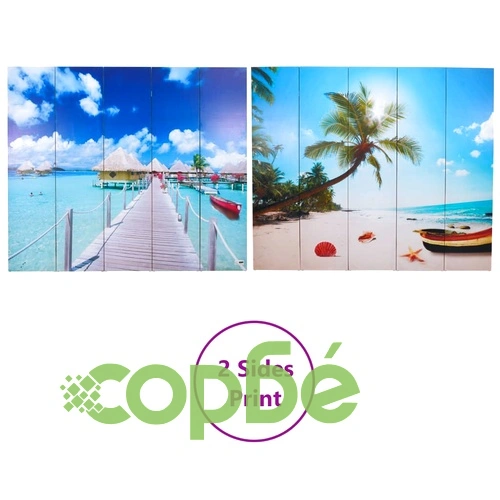 Сгъваем параван за стая, 200x170 см, плаж  ➤ топ цена ➤ sorbe.bg