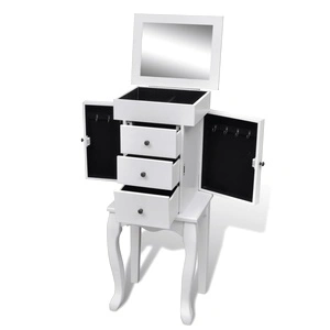 Шкаф за бижута, бял