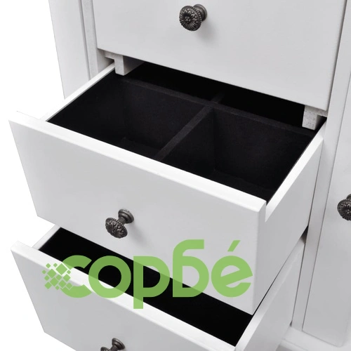 Шкаф за бижута, бял ➤ топ цена ➤ sorbe.bg