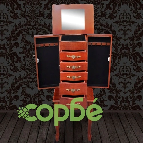 Шкаф за бижута, кафяв  ➤ топ цена ➤ sorbe.bg