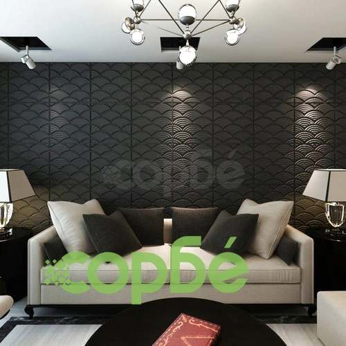 Стенен панел, 3D лъкови дъги, 0,5 мх 0,5 м, 24 панела, 6 м² ➤ топ цена ➤ sorbe.bg