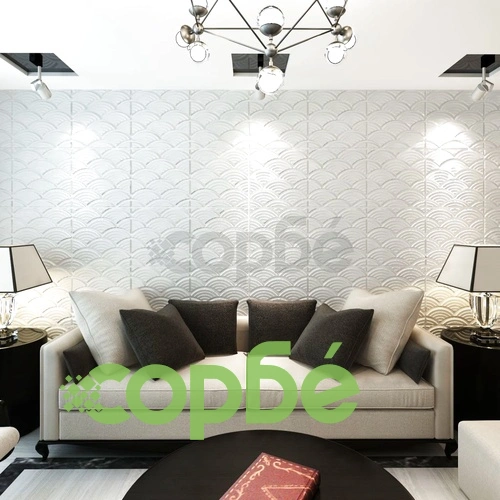 Стенен панел, 3D лъкови дъги, 0,5 мх 0,5 м, 24 панела, 6 м² ➤ топ цена ➤ sorbe.bg