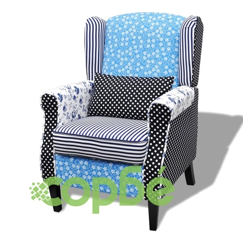 Фотьойл с пачуърк дизайн, текстил  ➤ топ цена ➤ sorbe.bg