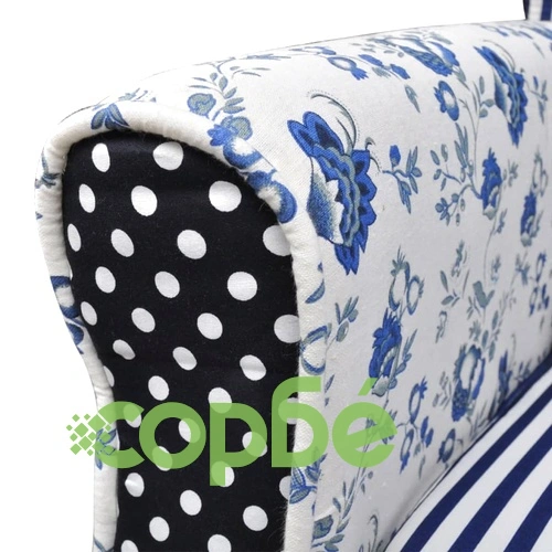 Фотьойл с пачуърк дизайн, текстил  ➤ топ цена ➤ sorbe.bg