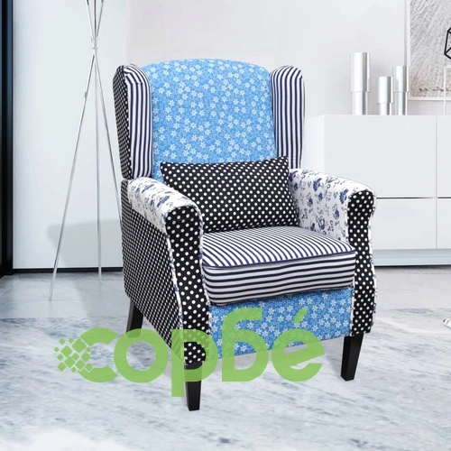 Фотьойл с пачуърк дизайн, текстил  ➤ топ цена ➤ sorbe.bg